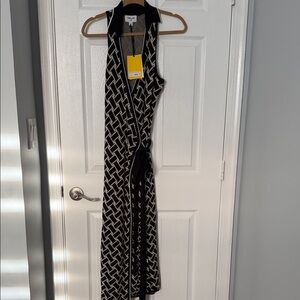 Diane Von Furstenberg Target Sleeveless Knit Wrap Maxi Dress - size M ***NWT***